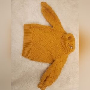 Janie and Jack Mustard Oversized Sweater